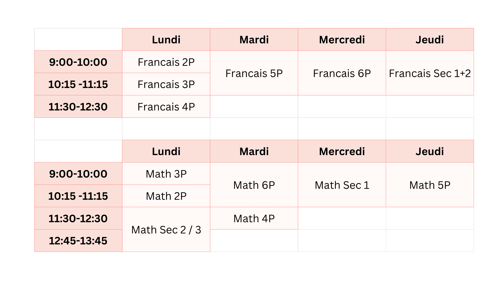 Tutorat en français après l’école à Laval