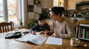 parent aide enfant primaire à réviser français et maths pour préparation examens primaire