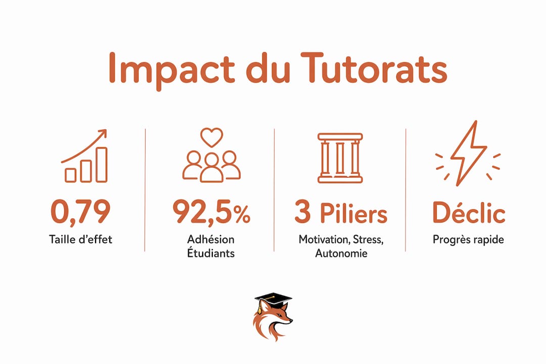 Visuel sur l’impact de l’expérience du tutorat