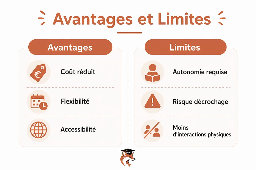 Panorama des points forts et des limites de l’apprentissage en ligne