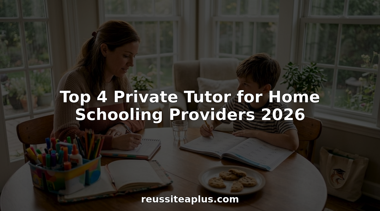 Tutor and child engaged in home schooling session at kitchen table