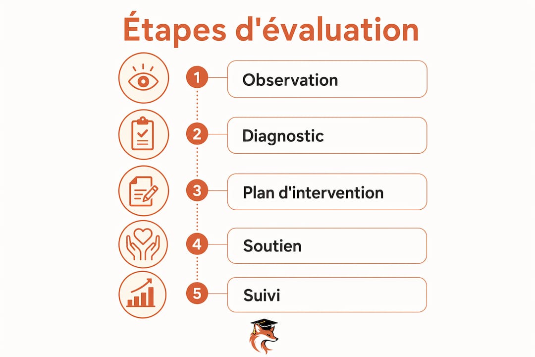 Découvrez en image les principales étapes pour identifier et comprendre les troubles d’apprentissage.