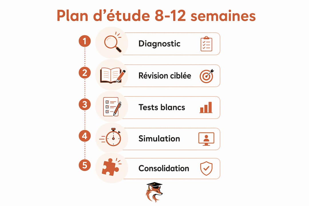 Les grandes étapes pour bien se préparer aux examens privés en un coup d’œil