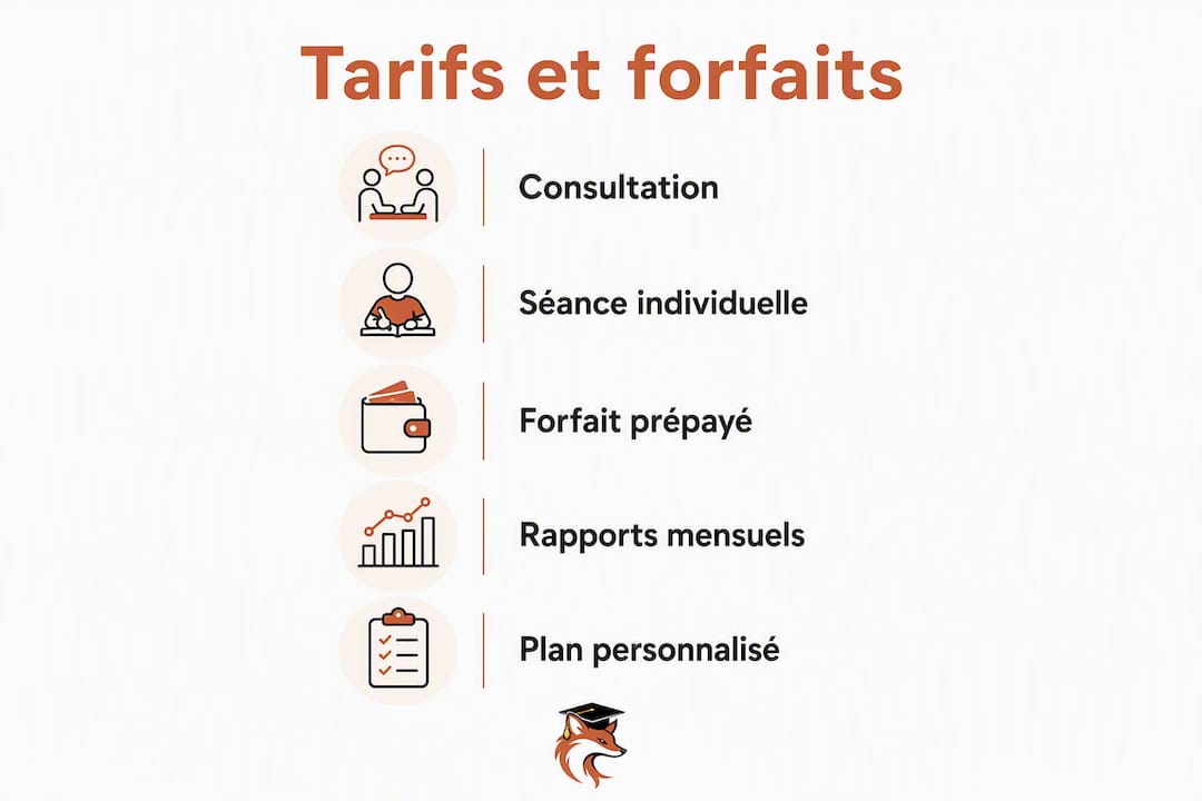 Schéma illustrant les différentes étapes pour choisir son forfait et comprendre la tarification