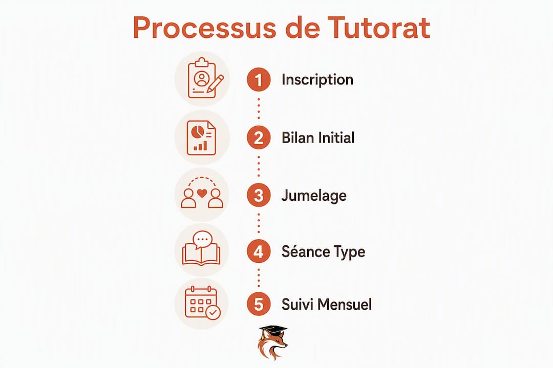 Découvrez une infographie détaillant les différentes étapes du suivi personnalisé, avec toutes les informations sur les tarifs et les modalités d’inscription.