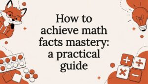 Decorative title card illustration for math mastery article