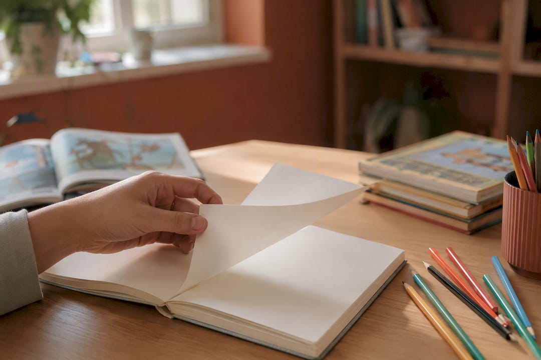 Préparation manuelle d’une séance de soutien scolaire à la maison