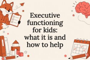 Decorative educational title card illustration