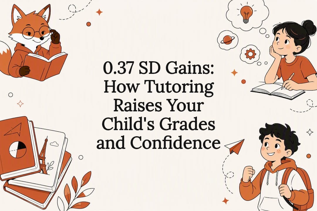 Decorative illustrated education title card