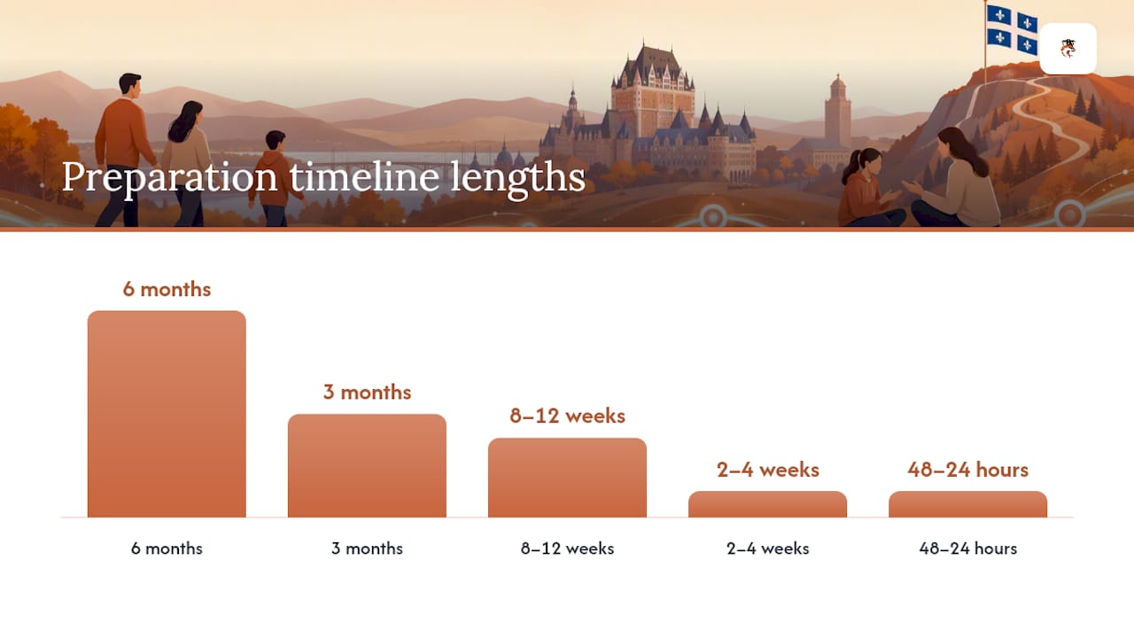 Entrance exam preparation timeline stages