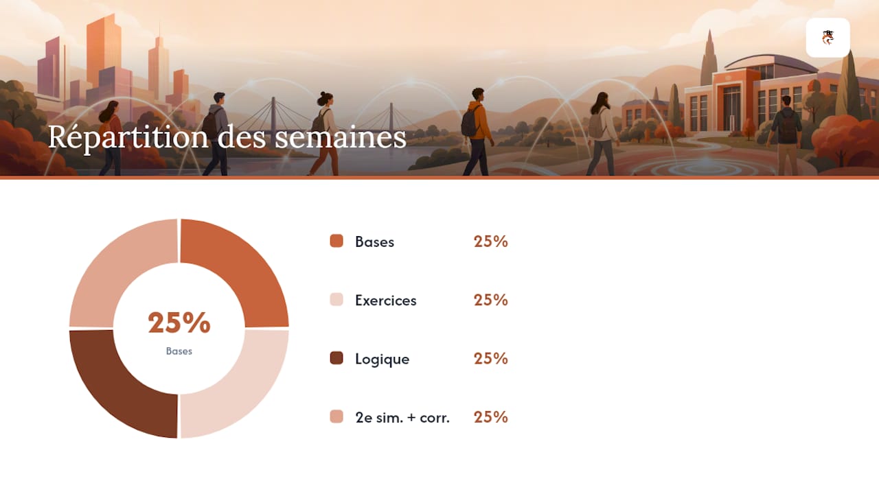 Comment organiser une préparation de 6 à 8 semaines ? — overview diagram