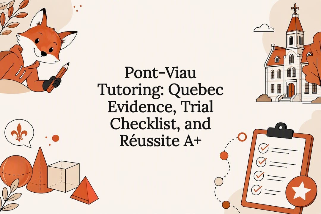 Illustrated Pont-Viau tutoring title card
