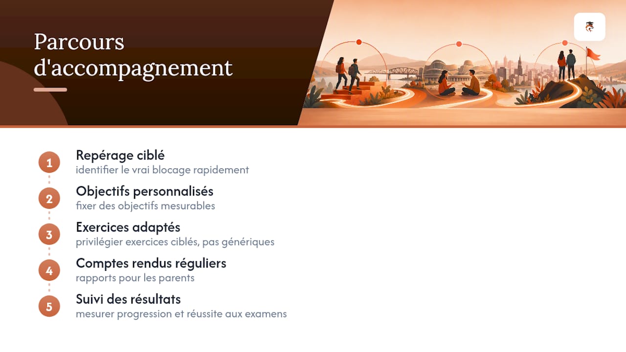 Les étapes du suivi personnalisé en tutorat
