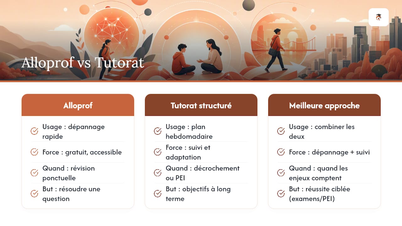 Faut-il payer un tuteur ou se contenter des ressources gratuites ? — overview diagram