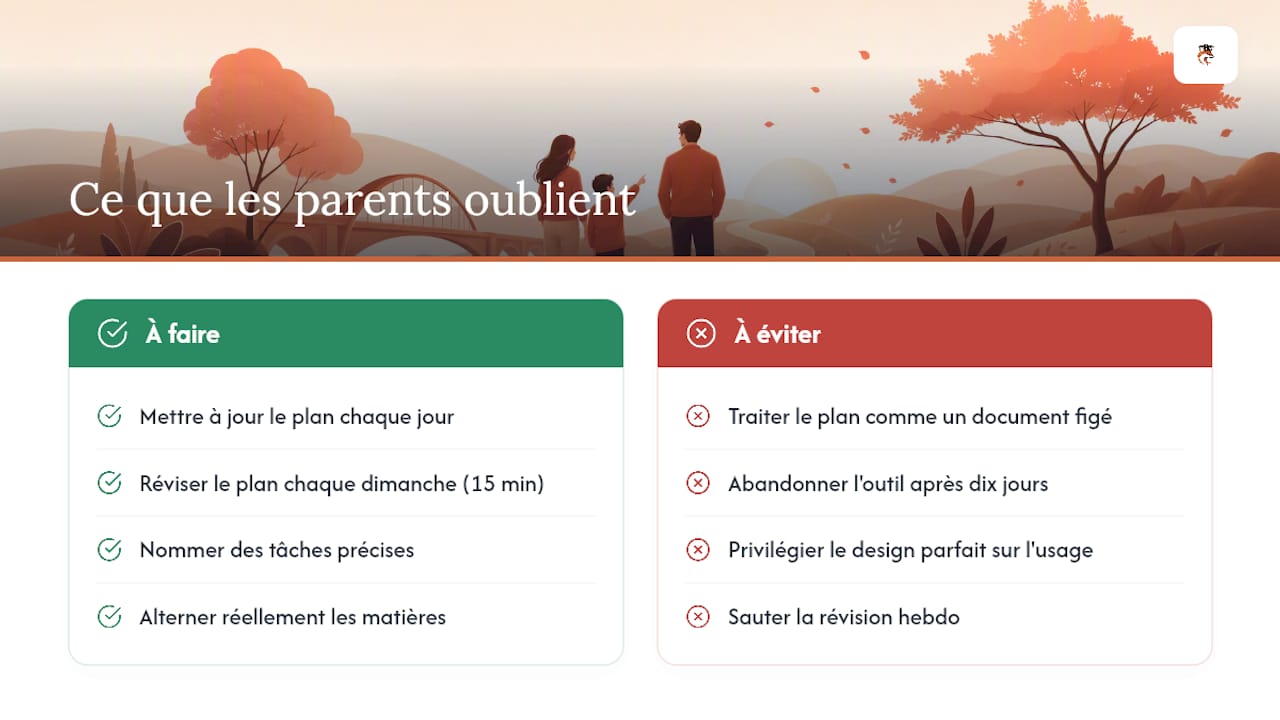 Ce que les parents oublient trop souvent — overview diagram