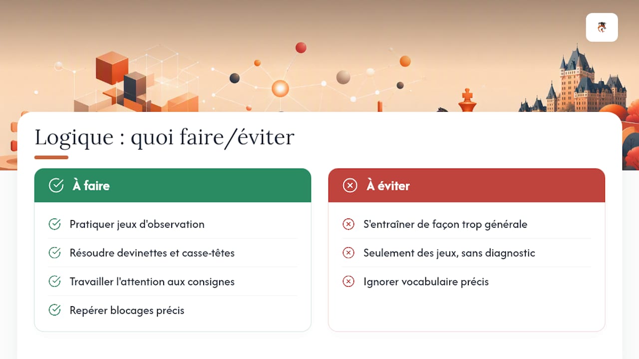 Pourquoi la logique renforce aussi le français et les mathématiques — overview diagram