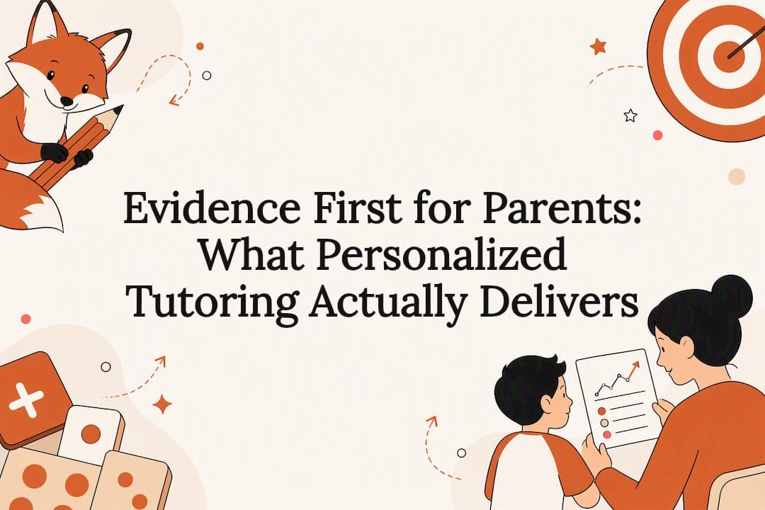 Personalized tutoring evidence title card