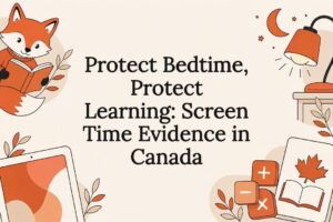 Fox, moon, screens, and learning objects