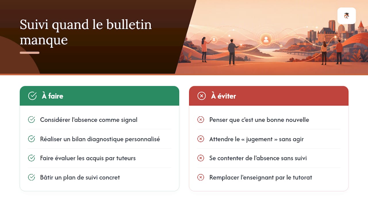 Un bulletin absent ne doit jamais rester sans suivi — overview diagram
