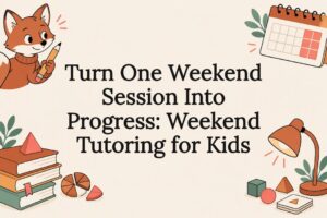 Weekend tutoring title card illustration