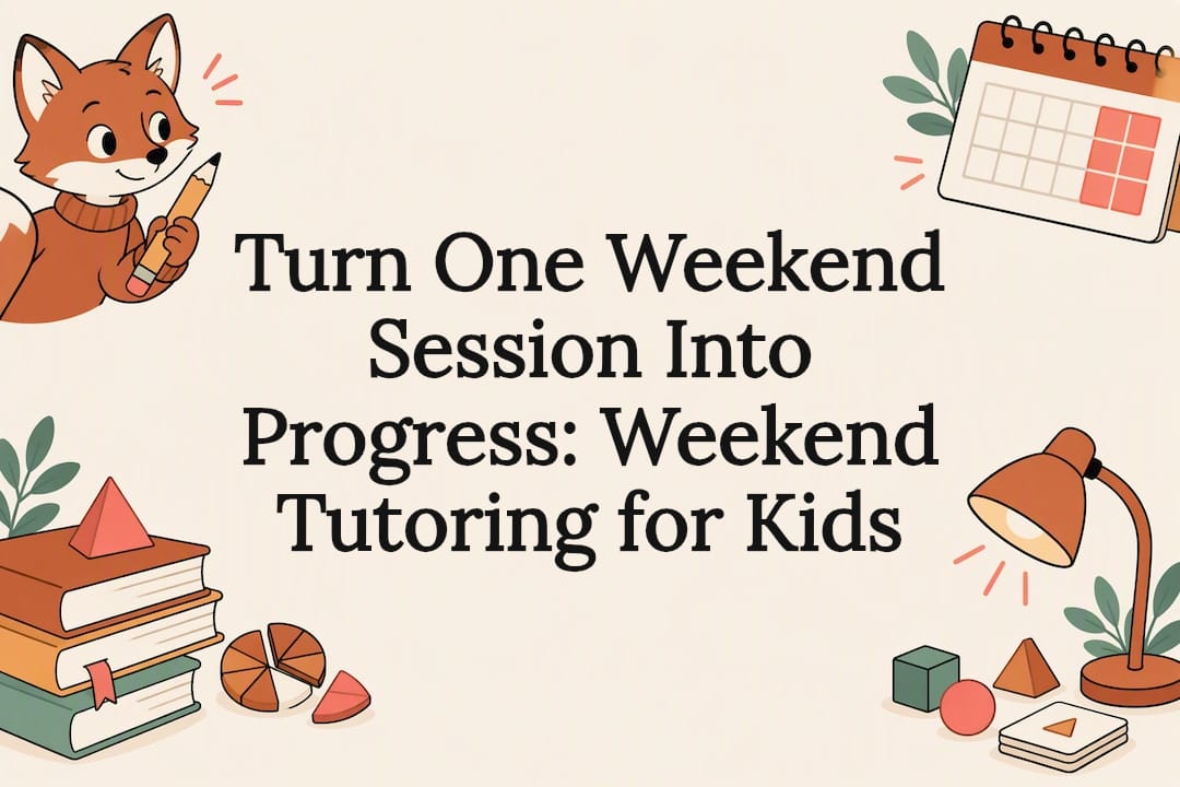 Weekend tutoring title card illustration