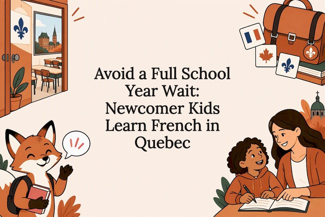 Decorative illustration of newcomer French learning