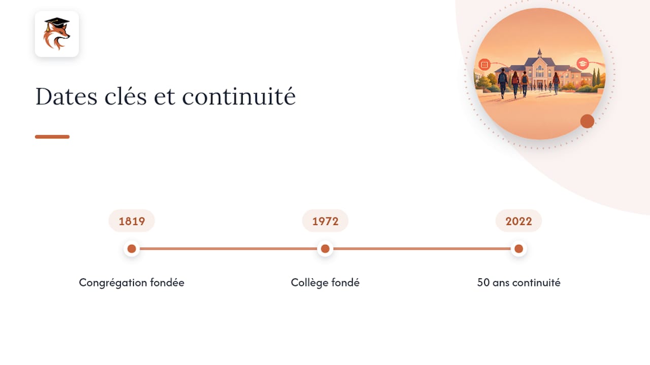 1. Présentation et histoire courte du Collège Jean de la Mennais — overview diagram