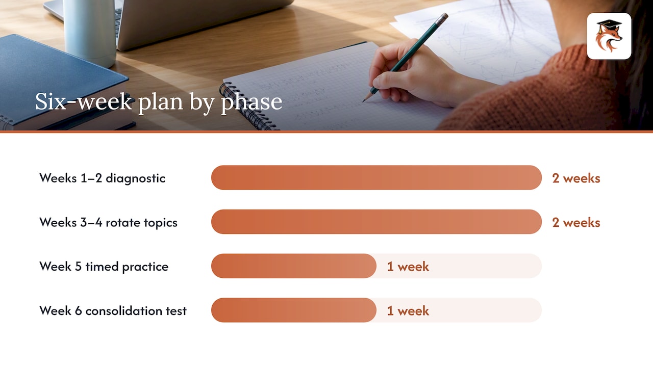 A practical six-week study plan for Secondary 2 — overview diagram