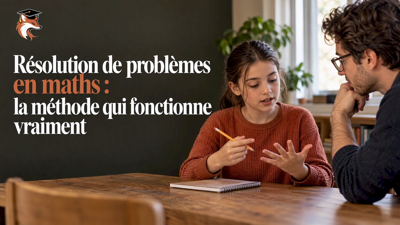 Un élève exposant sa démarche en mathématiques