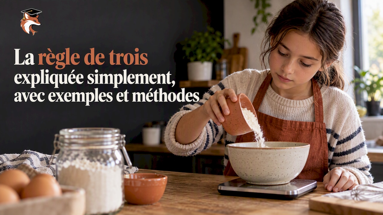 L'élève ajuste une recette en utilisant une balance