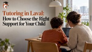 Parent and child discussing tutoring support