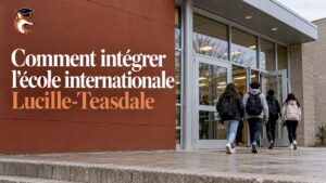 Entrée d'un lycée à Brossard