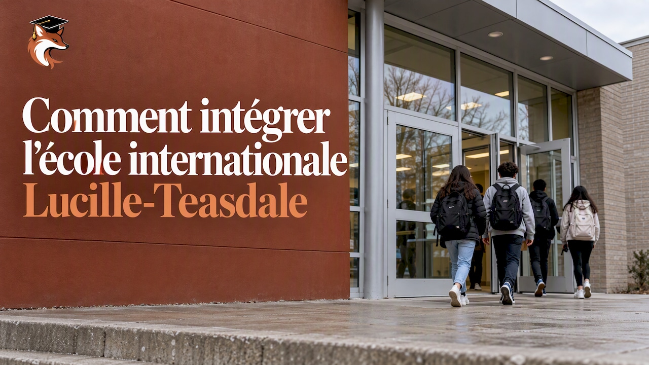 Entrée d'un lycée à Brossard