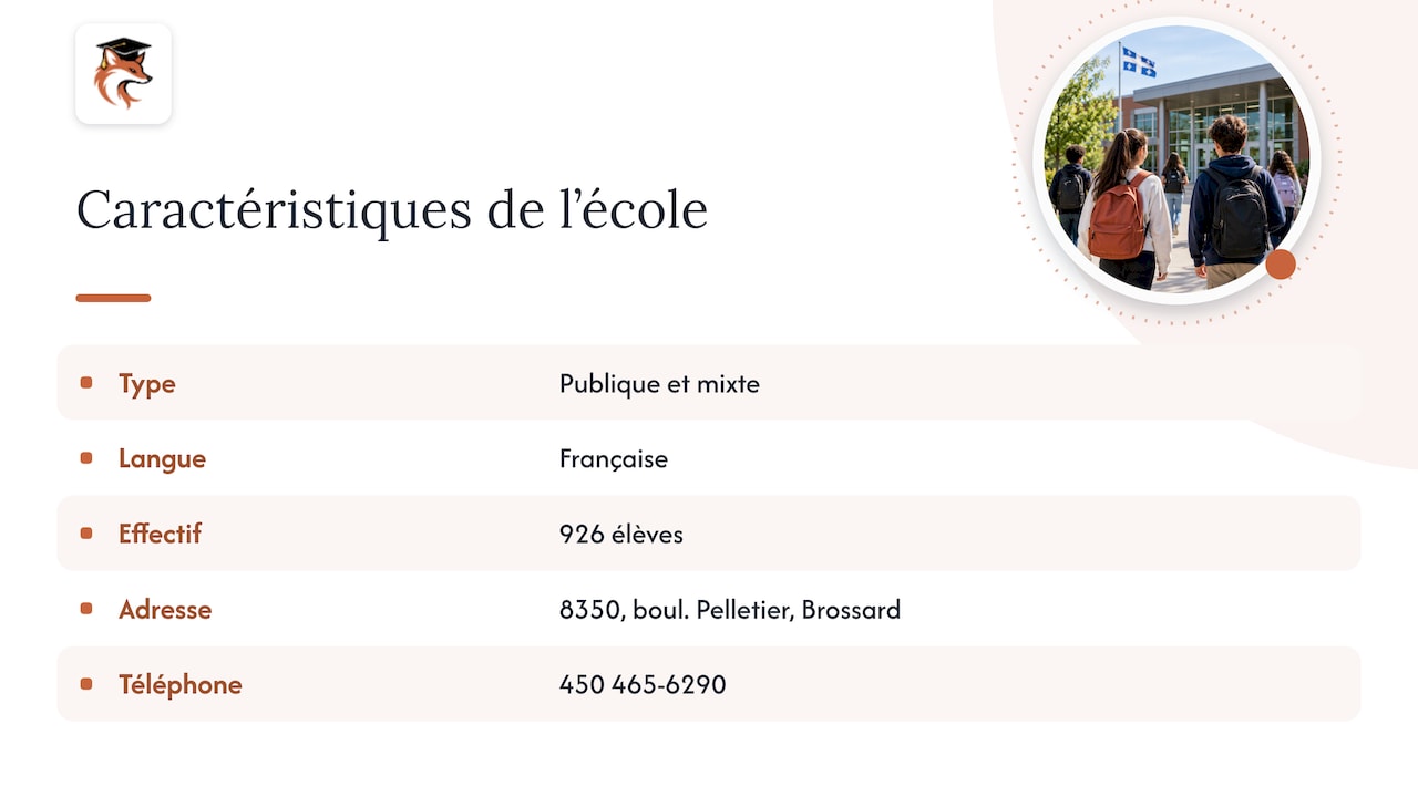Profil de l'école et coordonnées à Brossard
