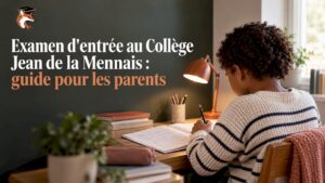 Étudiant qui s'entraîne aux questions d'admission