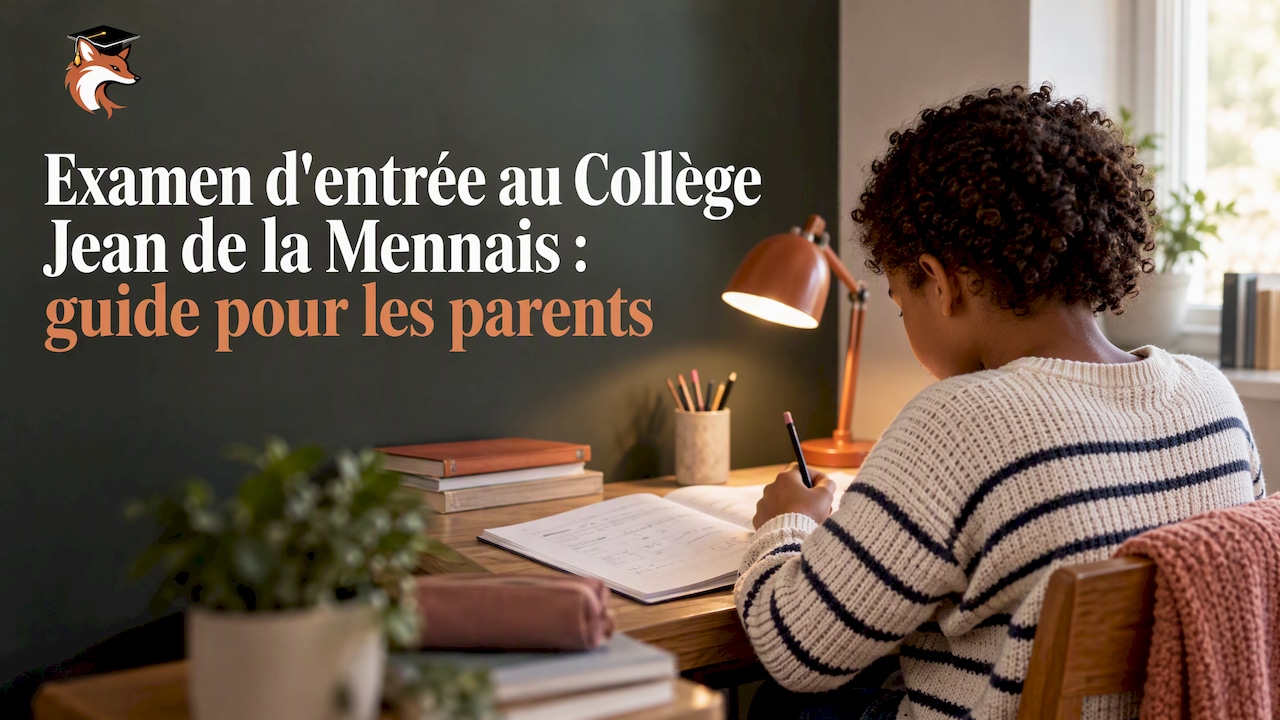 Étudiant qui s'entraîne aux questions d'admission