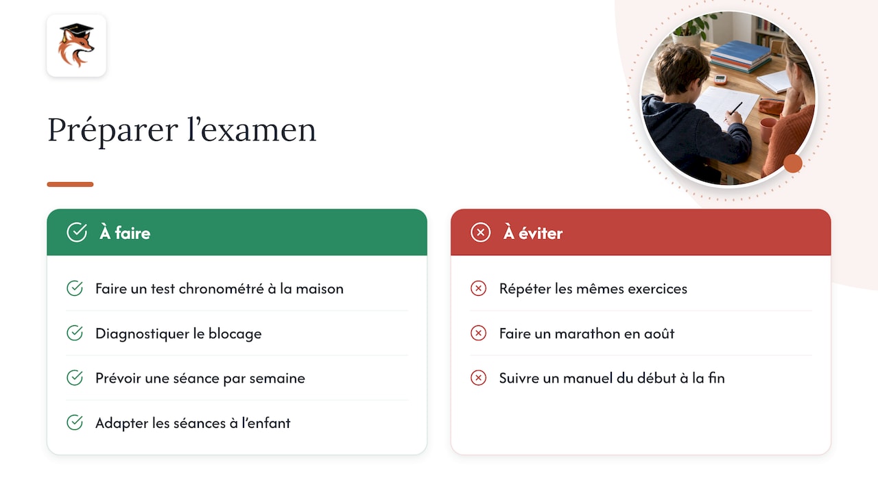 Notre point de vue : comment on prépare un enfant à ce genre d'examen — overview diagram